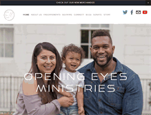 Tablet Screenshot of openingeyesministries.com
